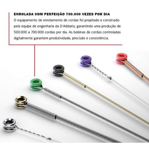 Encordoamento D'addario Guitarra EPS520 Pro Steels 0.09 - 0.42 Super Light Gauge