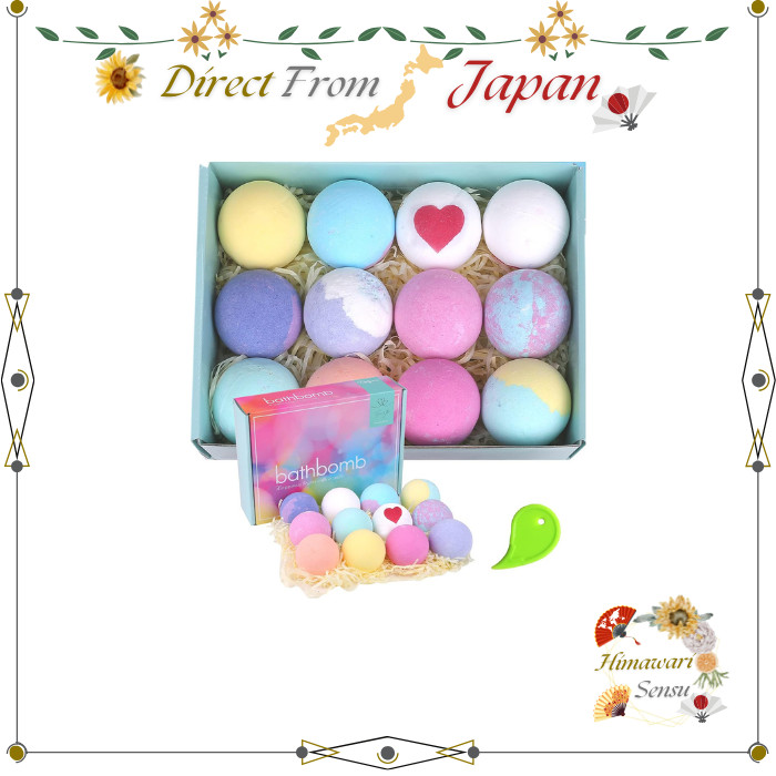 Relysia Bath Bomb Set of 12 Each Japanese Brand Tested Safe Gift for Women Relaxation【 Direct from Japan 】