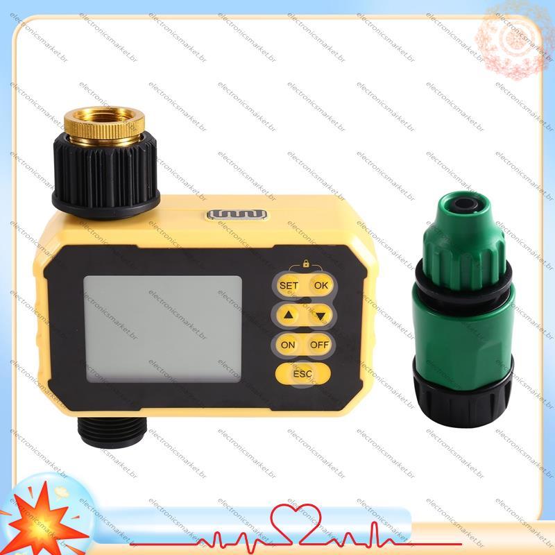 [Em Vendas E] WiFi Smart Solar Sprinkler Timer Sistema De Rega Recarregável Atraso De Chuva Manual Automático Para Mangu