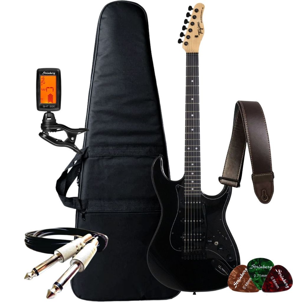 Kit Guitarra Tagima Duo Smart-S 6 Cordas Efeitos Overdrive Delay +Acessorios
