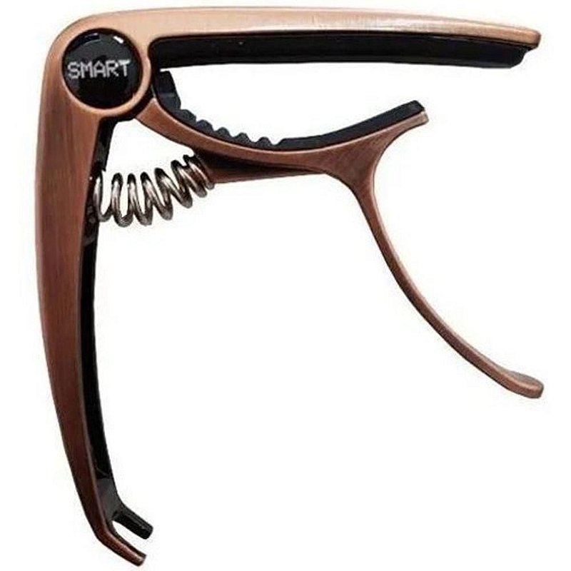 Capotraste Metal Para Guitarra E Violão Smart Jx40 Bronze