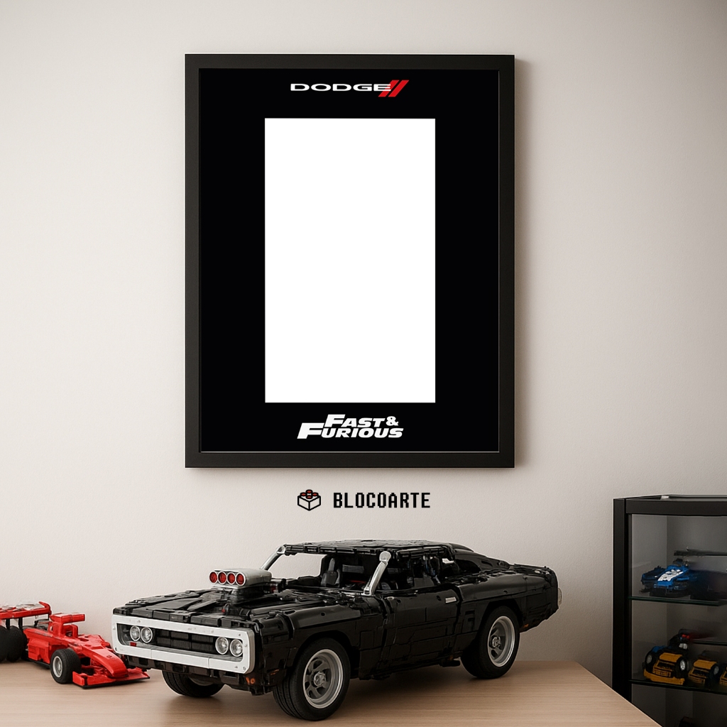 Pôster Expositor Dodge Charger Toretto LEGO Technic 42111 Fosco – 50x70cm