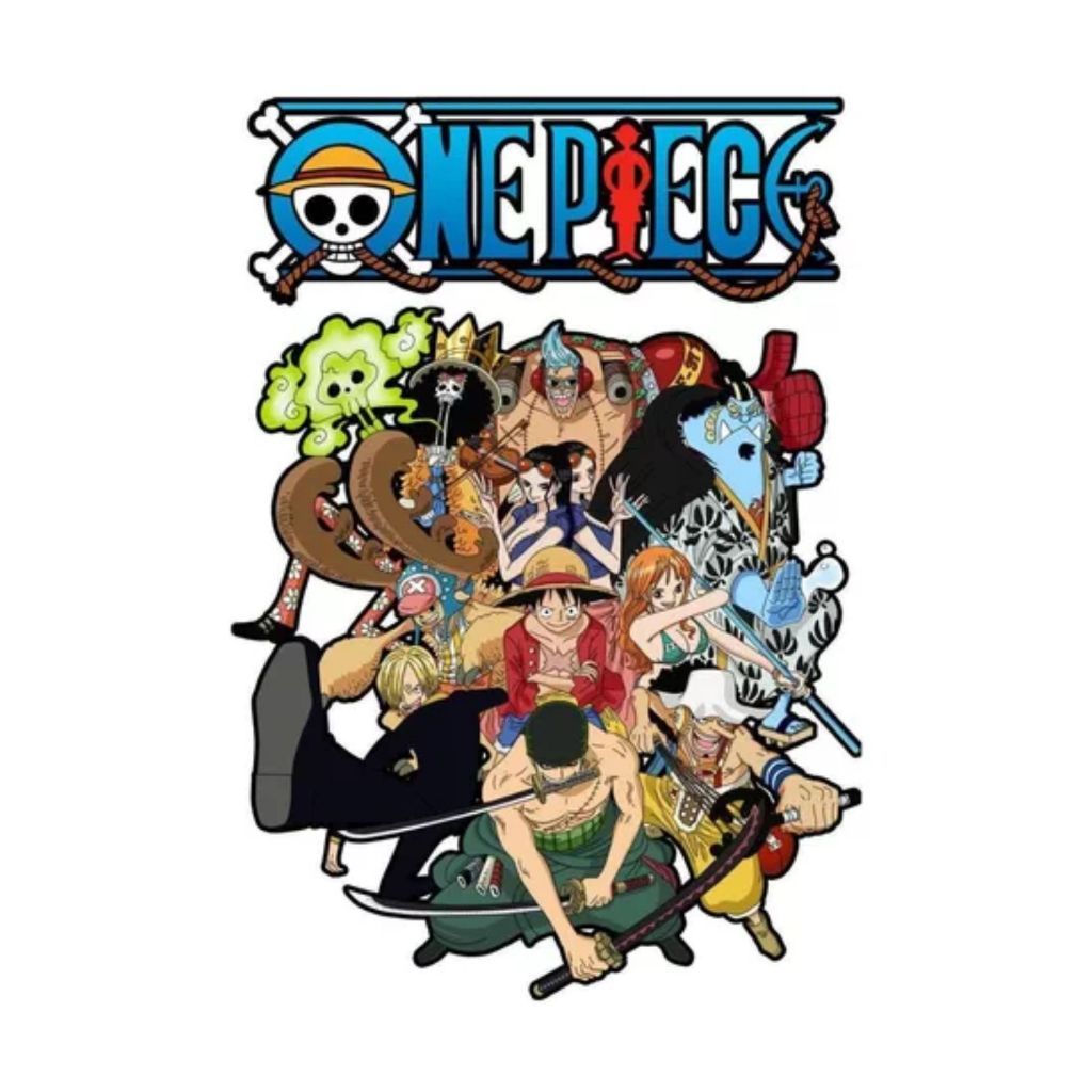 Poster One Piece adesivo laminado para decoração 20x30, 30x40 e 50x60