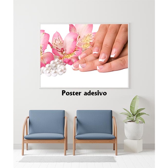 adesivo de parede manicure pôster de parede