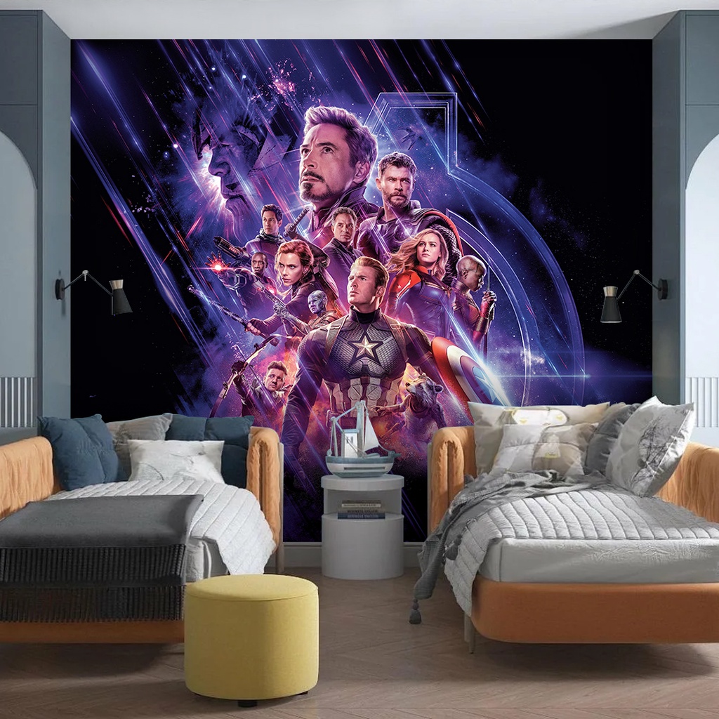 Papel de Parede Super Heróis Marvel Poster Sala e Quarto Infantil m²