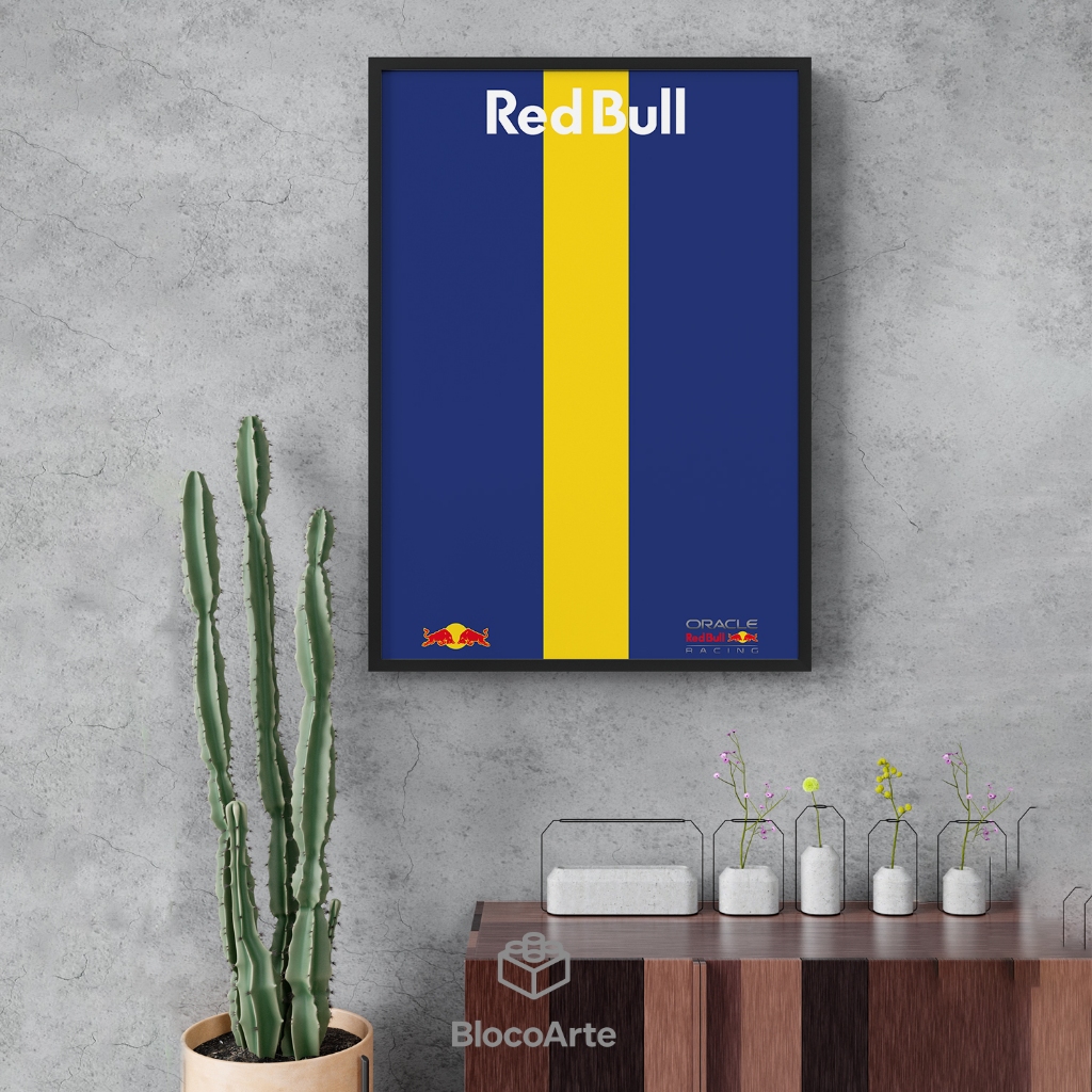 Pôster Expositor F1 Red Bull RB20 LEGO 50x70cm Fosco | Com ou Sem Suporte