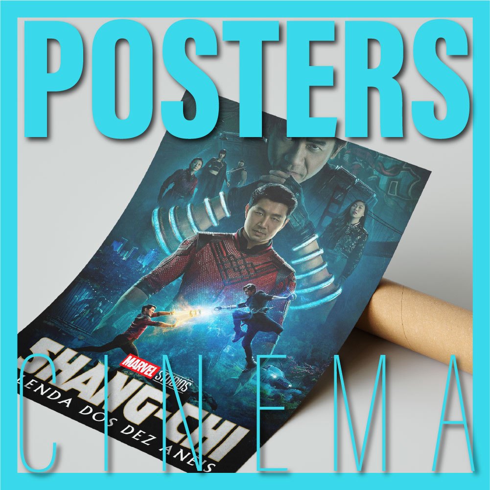 Cartaz Filmes Shang-Chi e a Lenda dos dez anéis - Marvel MCU | Poster Grande 70x47cm Alta Qualidade
