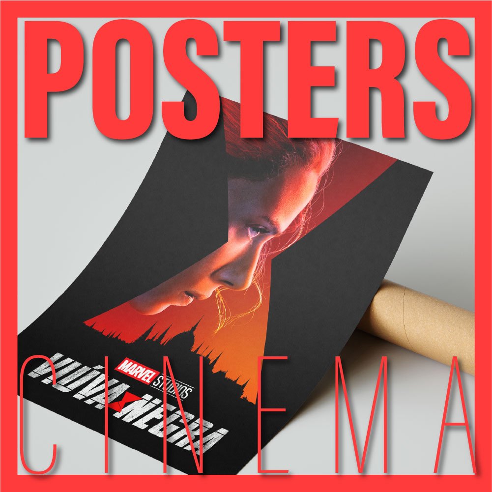 Cartaz Filmes Viuva Negra - Marvel MCU | Poster Grande 70x47cm Alta Qualidade
