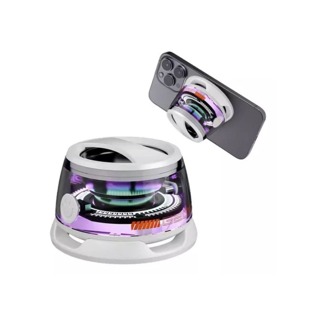 Mini Caixa De Som G200 Bluetooth Portatil A prova D'agua Celular Game Ipx6 Redonda Led Novidade