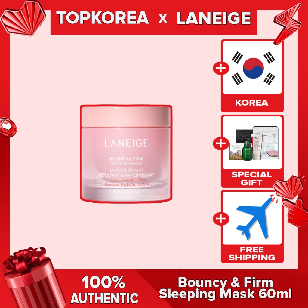 Máscara De Dormir Laneige Bouncy & Firm 60ml TOPKOREA Envio Da Coreia