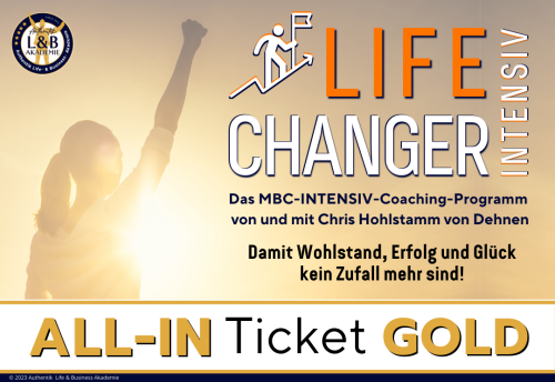 LIFE-CHANGER 3 Tage INTENSIV-Coaching (Online-LIVE per ZOOM)