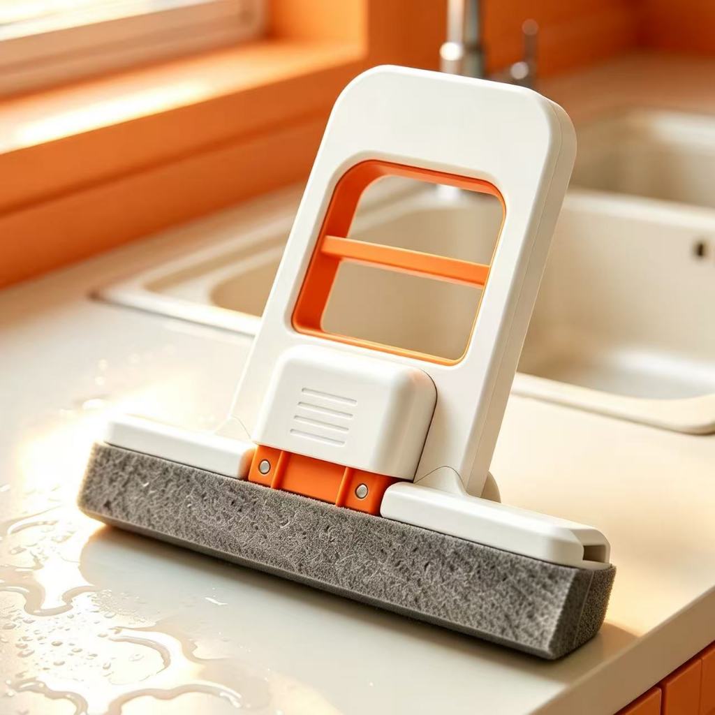 Mini  Foldable Mop for Table and Indoor Use with Absorbent Sponge for Wet and Dry Cleaning