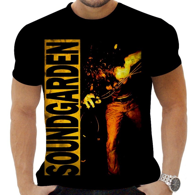 Camiseta Camisa Personalizada Rock Metal Sound Garden 11_x000D_