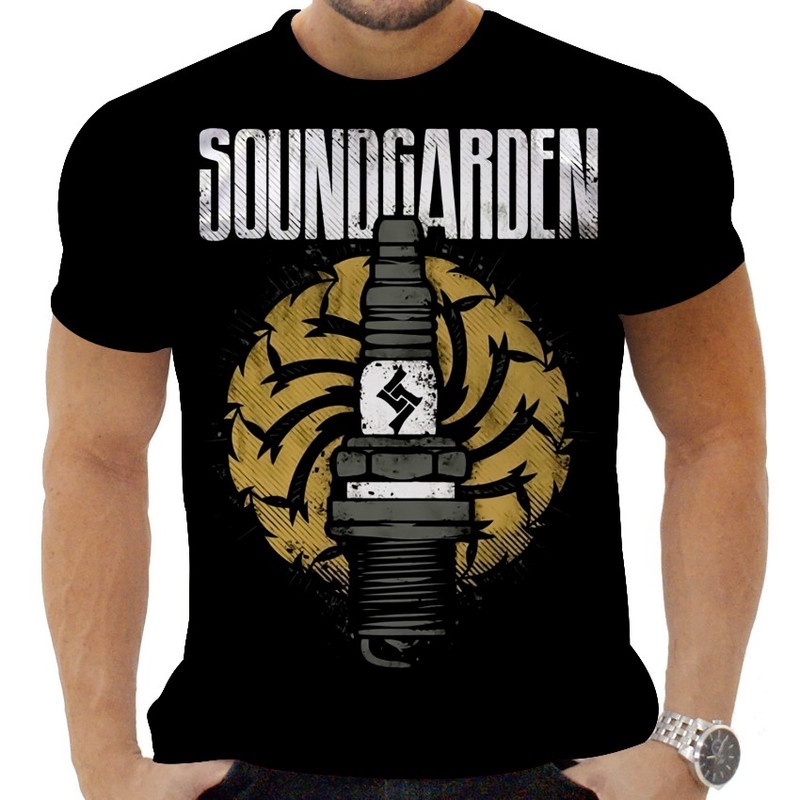 Camiseta Camisa Personalizada Rock Metal Sound Garden 8_x000D_
