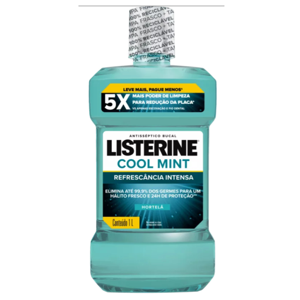 Antisséptico Bucal Listerine Cool Mint 1l