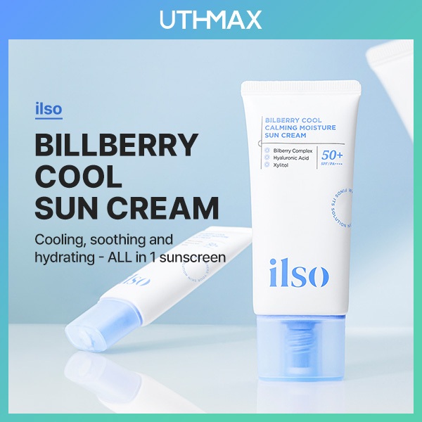 [ILSO] Creme Solar Hidratante Calmante Cool Bilberry 50ml