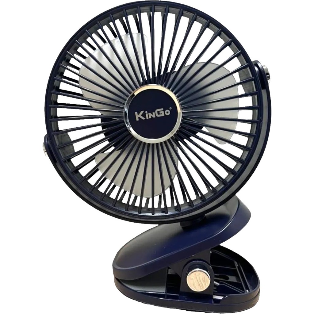 Ventilador Portátil 5V-1A 1200mAh De Capacidade Feito Em ABS Recarregável 5 Velocidades FS-20 Kingo