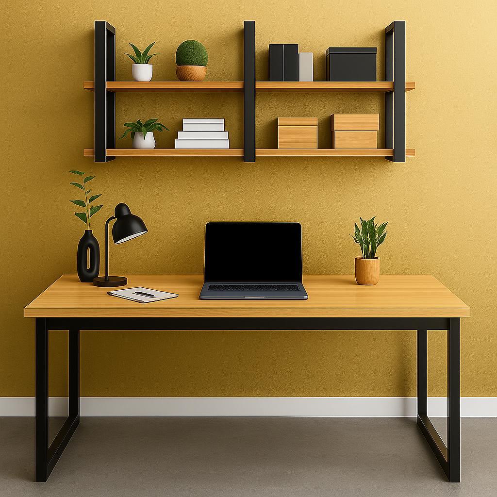 Prateleira Decorativa Organizadora  Para Escritorio Armazenagem Designer Industrial