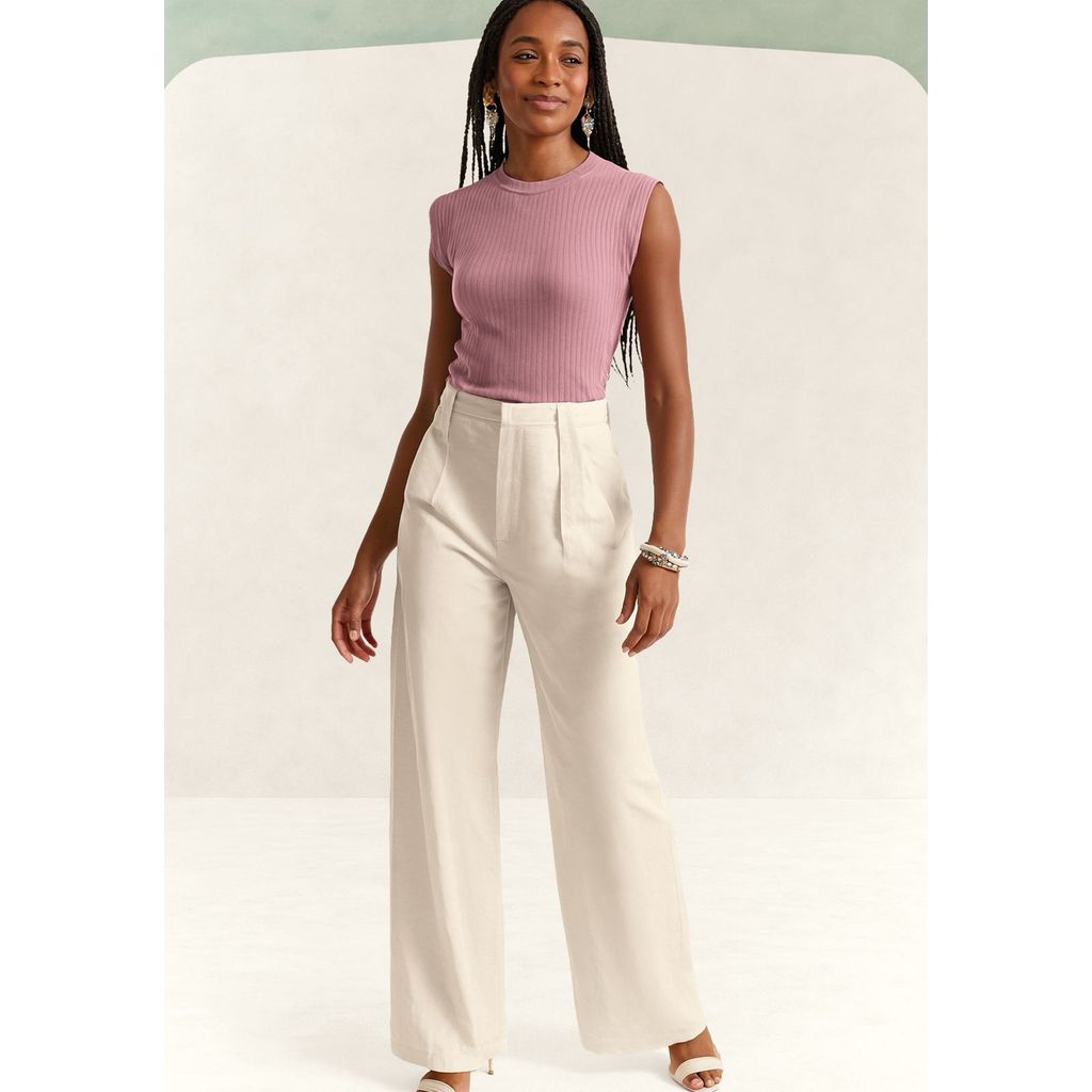 Blusa Lunender Regata Muscle Tee Básica em Malha Canelada - 00481