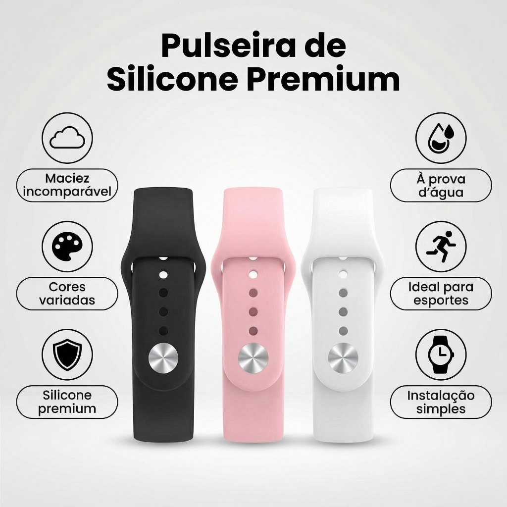 Silicone Smartwatch Band Compatible with D20 Y68 D13 D18 D28 116 Plus V6 Soft Universal Comfort Replacement Wristband