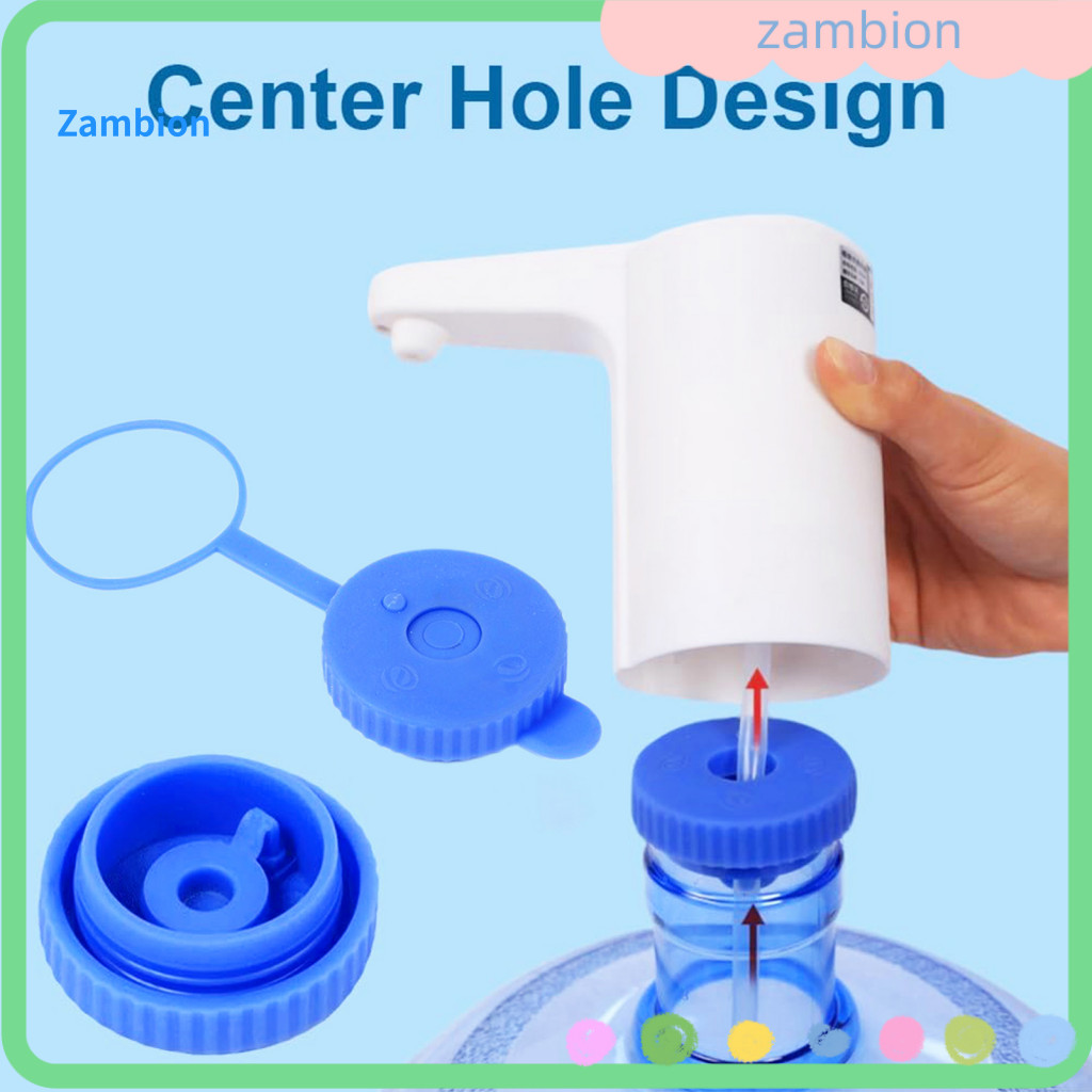 Silicone Bucket Lid Food-grade Cover 2pcs 5 Gallon Water Jug Lids Bpa-free Leak-proof Covers Easy Install Replacement Ca