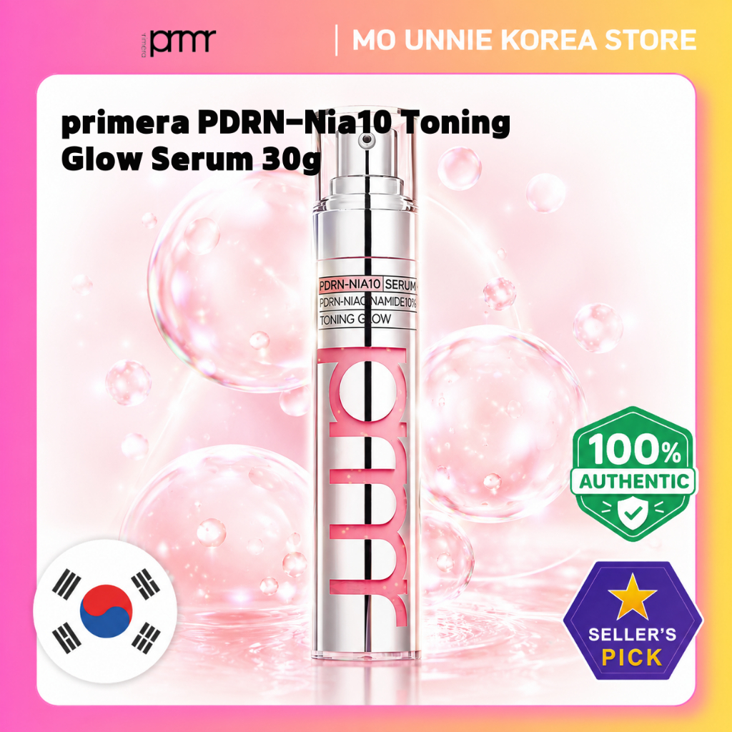 [Melhor] [primera] PDRN-NIA10 Toning Glow Serum , 30g , 1 Unidade/Coreano/Efeito Iluminador/100 % Autêntico Da MO UNNIE