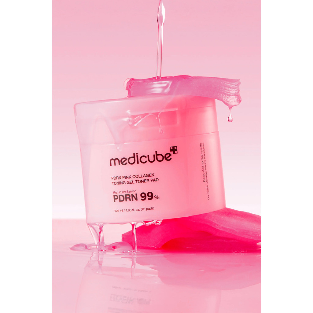 MEDICUBE PORE PAD PINK COLLAGEN TONING GEL TONER 120ML