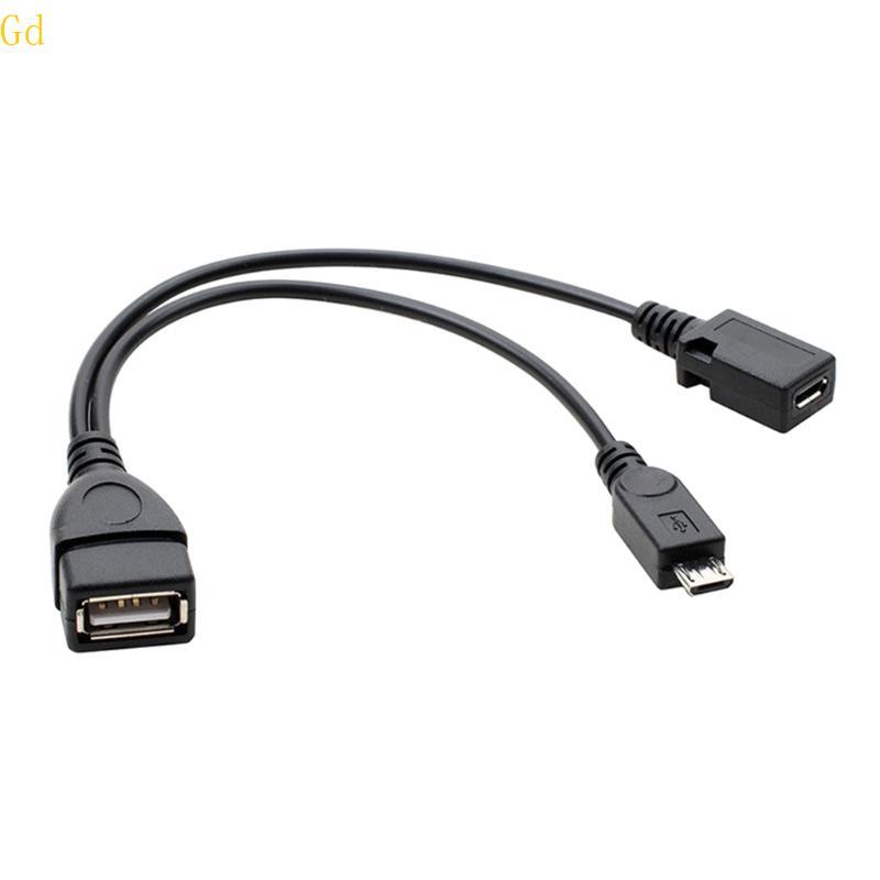 Gd 2 1 OTG USB Fêmea Divisor Adaptador 480Mbps Transmissão Rápida