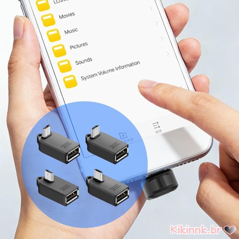 Adaptador Portátil Conversores USB Para 5 Pinos Permite Transferência Fácil 480 Mbps Entre Telefo