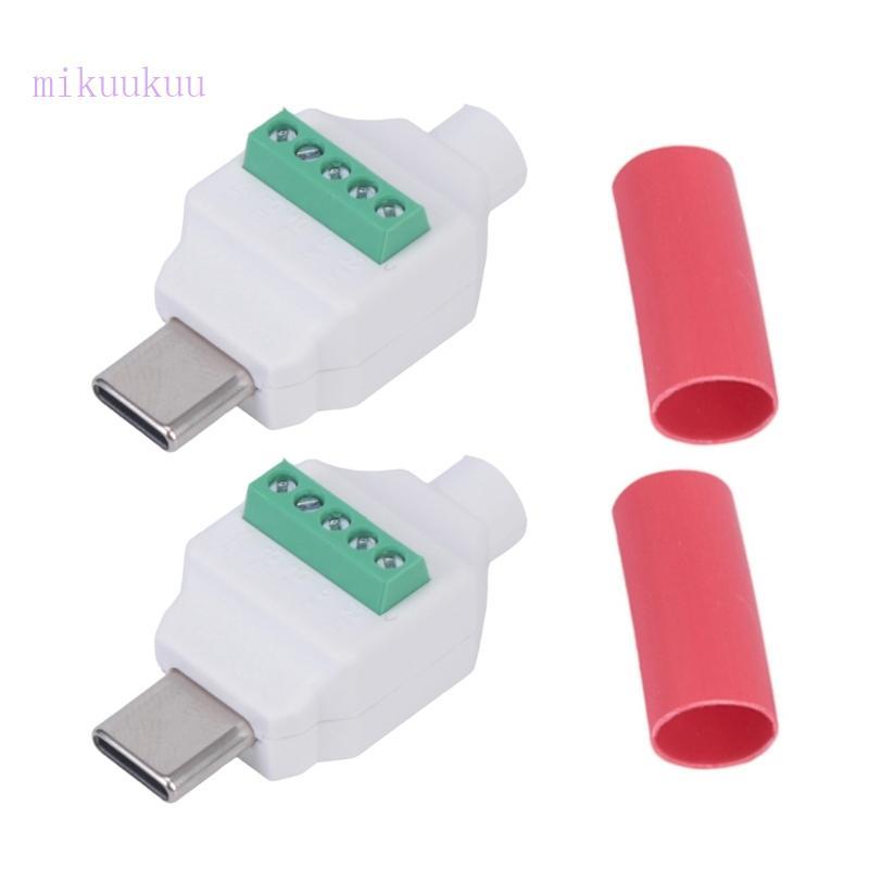 MIku 2 PD100W 5 Pinos Tipo C Plugue Solda Chip Emarker Para USB 480Mbps 20V 5A