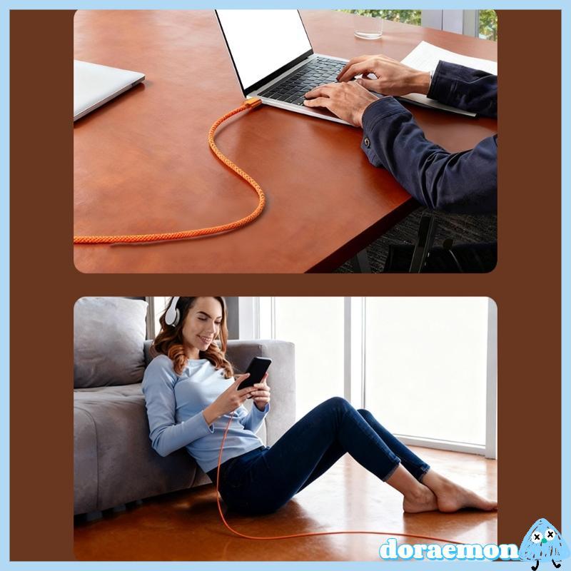 DORA Cabo De Ângulo Reto Type C Para Carregamento De 45 W 3A E Transferência De Dados De 480 Mbps Telefones , Tablets La