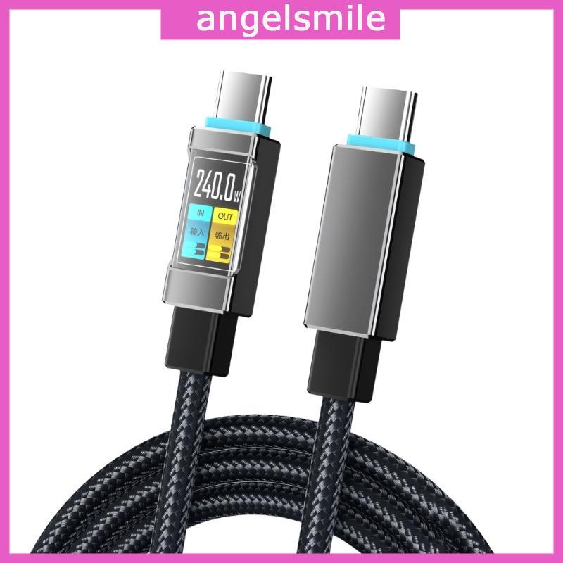 Carregamento E ANG Type C 240W 1 5M USB Têxtil Transferência 480 Mbps Para Cabeceira Escritório