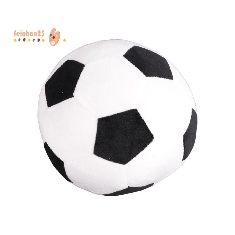 [Fast F] Soccer Sports Ball Throw Pillow Recheado Brinquedo De Pelúcia Macio Para Bebês Meninos Crianças Presente , 8 Po