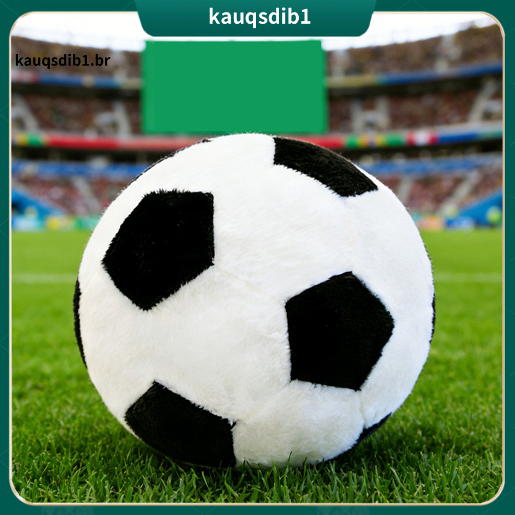 Handmade Football Plush Comfortable Fabric Soccer Toy – Soft Shaped Stuffed Cute Hug Pillow for Kids Boys Girls Perfec