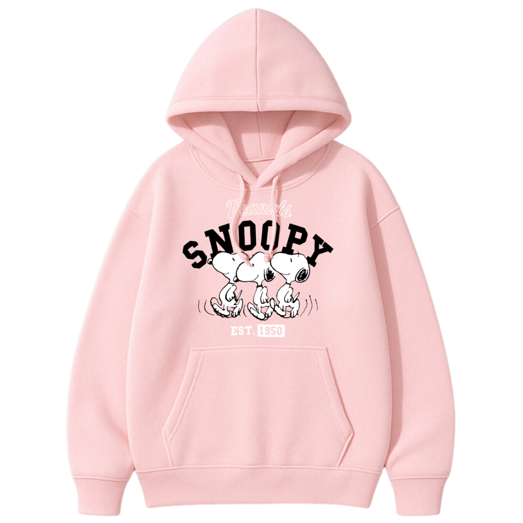 Moletom Estampado Snoopy Peanuts Desenho Com Capuz Unissex
