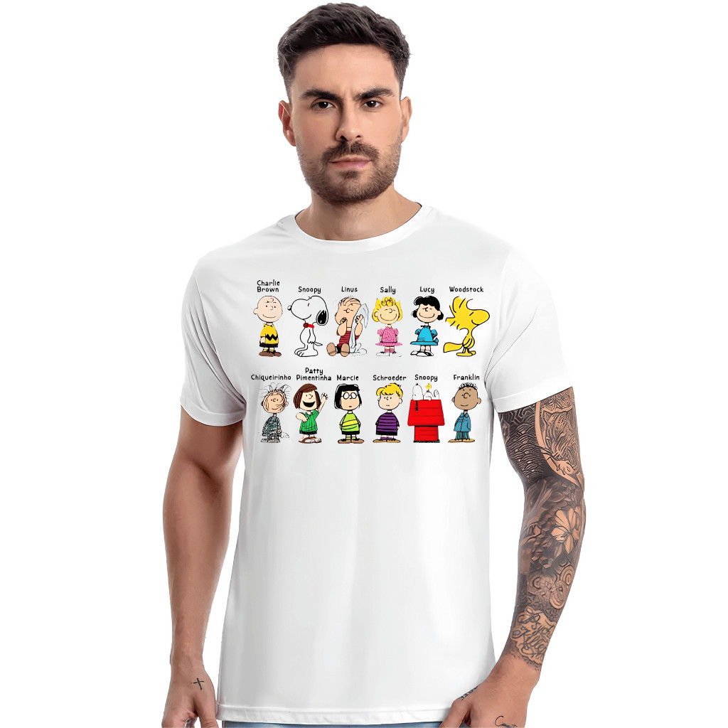 Camiseta Unissex - Snoop Charlie Brow | Peanuts - Envio Imediato
