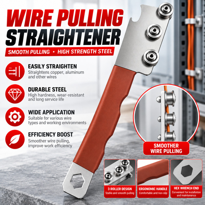 Manual Wire Straightener Tool Cable Alignment Straightening Device Portable