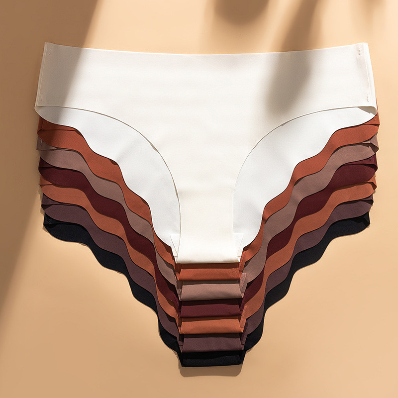 7 Pack Basic Comfortable Solid-Color Cotton Thongs