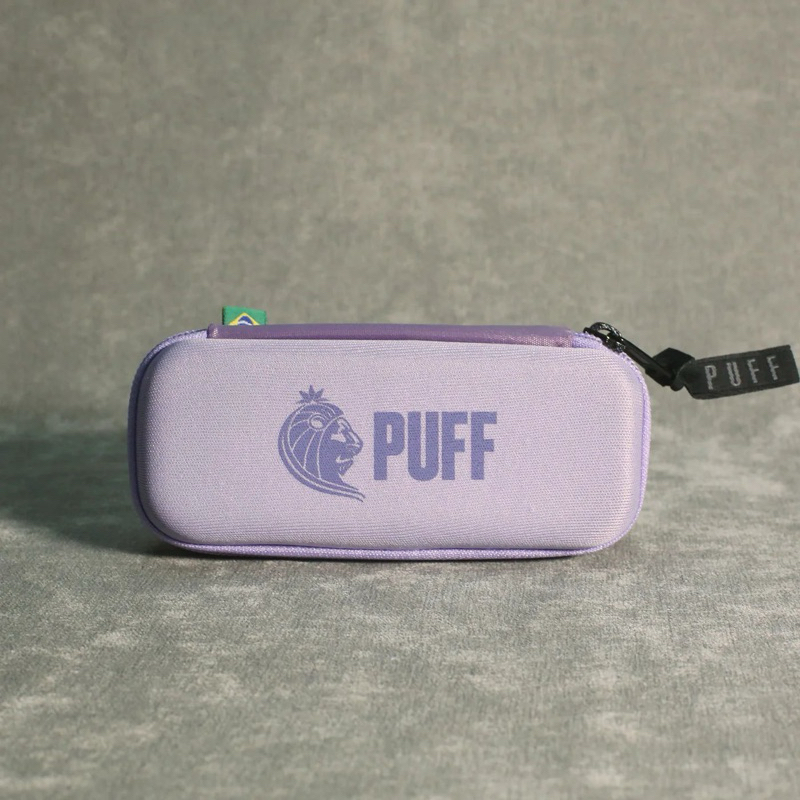 Case Puff Life Mini Lilás Porta Objetos Premium Compacto Resistente Envio Rápido