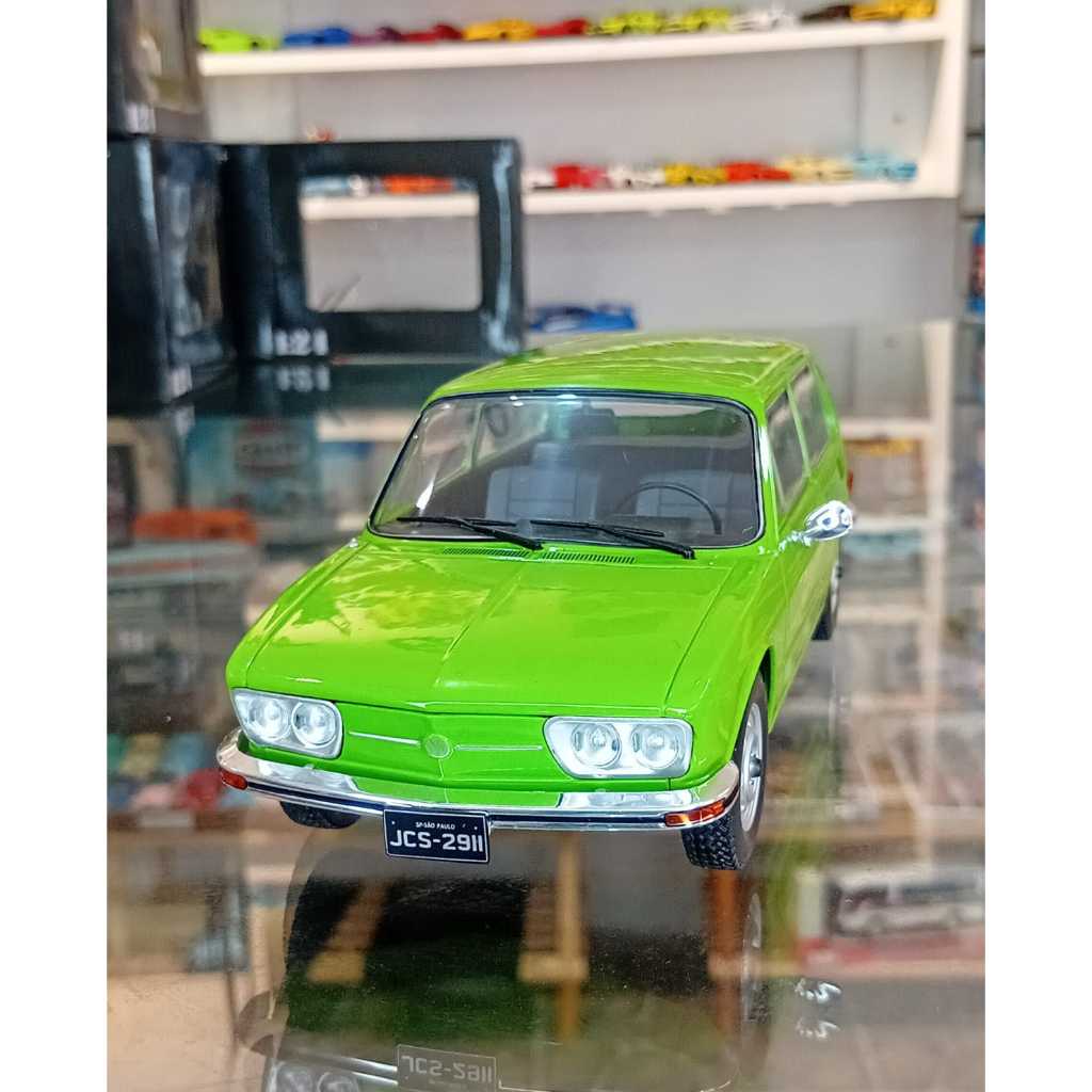 🔥 Miniatura Volkswagen Brasília 1976 Verde | Escala 1:24 | California Classics