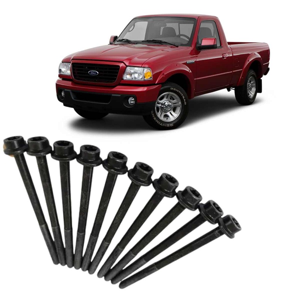 Jogo Parafuso Cabeçote Motor 2.3/2.5 - Ford Ranger - 01/19