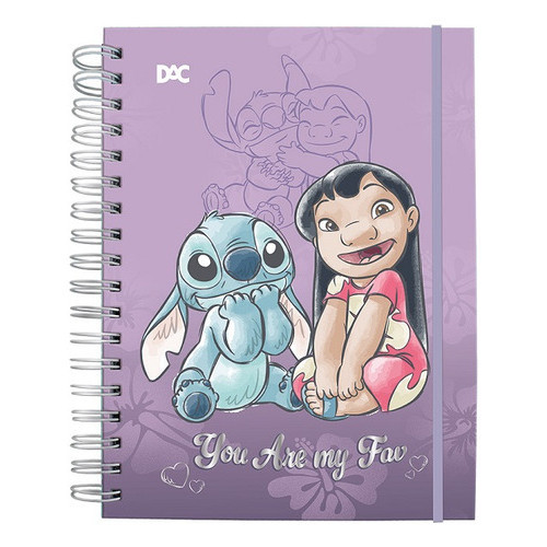 Caderno Smart Colegial Stitch C/fls Tira E Põe Dac