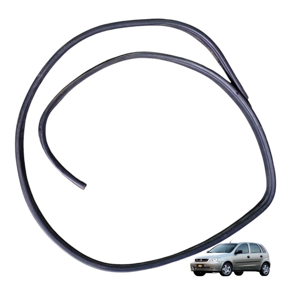 Borracha porta traseira esquerda corsa 2002 2005 2012