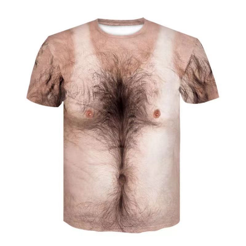 Influenciador criativo engraçado roupas musculares abdominais Cos muscle 3 impresso manga curta padrão maravilhoso Abdo