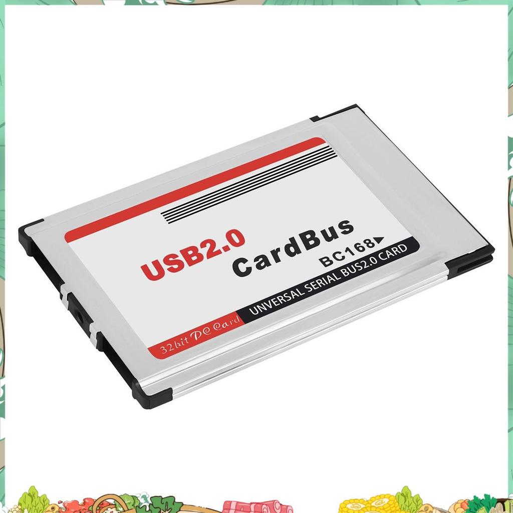 Adaptador De Cartão PCMCIA Para USB 2.0 CardBus Dual 2 Portas 480M Computador Laptop