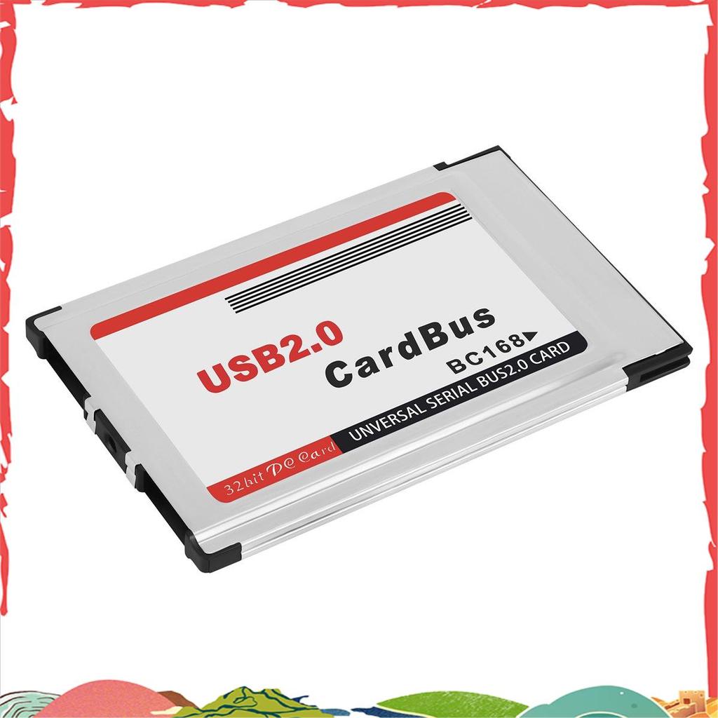 Adaptador De Cartão PCMCIA Para USB 2.0 CardBus Dual 2 Portas 480M Computador Laptop