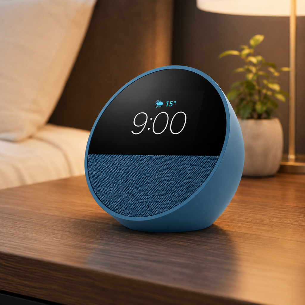 Echo Spot Alexa Despertador Inteligente Com Tela de Toque Modelo 2024