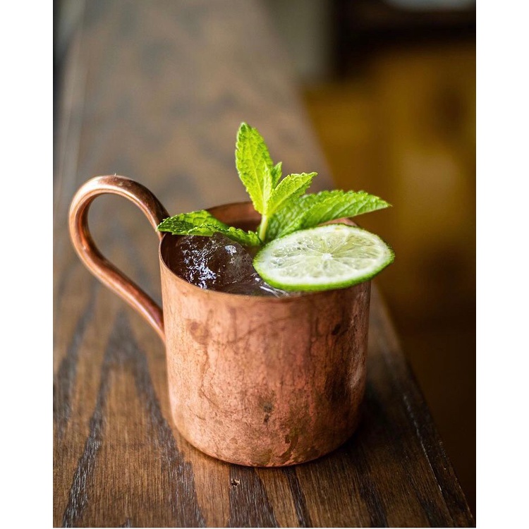 Caneca de Cobre Moscow Mule 350ml Cobre Puro Caneca Drink Bar Coquetéis Presente Barman Original