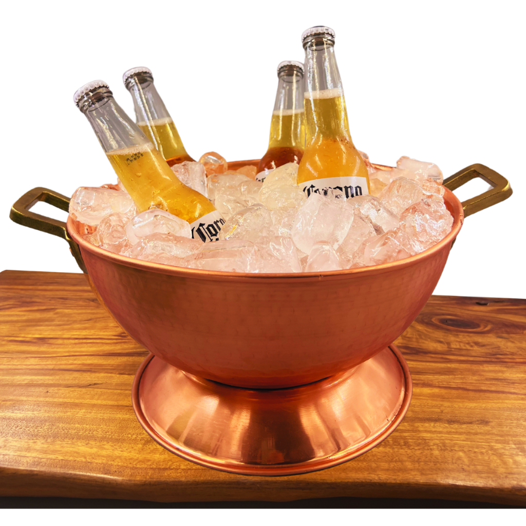 Champanheira De Cobre 10 Litros Para Bebidas C/ Alças