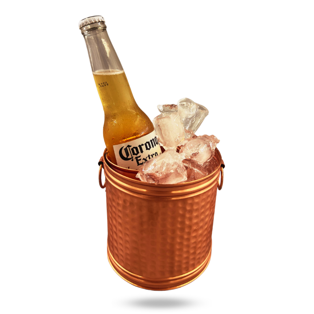 Cervejeira P em Cobre Puro Para 1 Garrafa